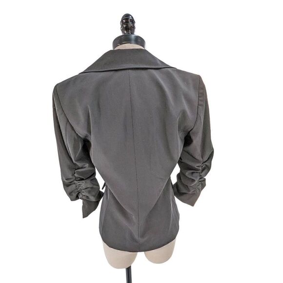 Elizabeth and James Women's Double Breast Buttons Pleated Sleeves Blouse Size 6 - Picture 4 of 14